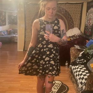 Flower polka dot dress